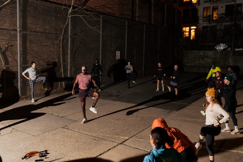 Thai Richards leads activations before a group Rage and Release run on December 14, 2021 thai richards leads activations before a group rage and release run on december 14, 2021