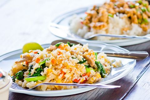 Thai style fried rice with crab.