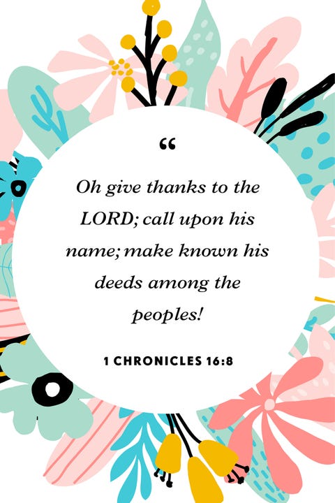 thankfulness verses thankfulness verses