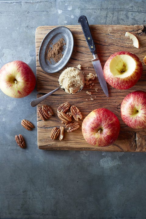 pecan stuffed "baked" apples