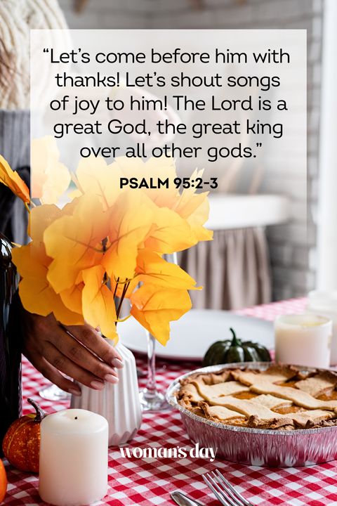 thanksgiving bible verses  psalm 95 2 3