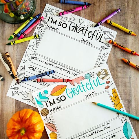 thanksgiving coloring pages with colorful crayons and pencils
