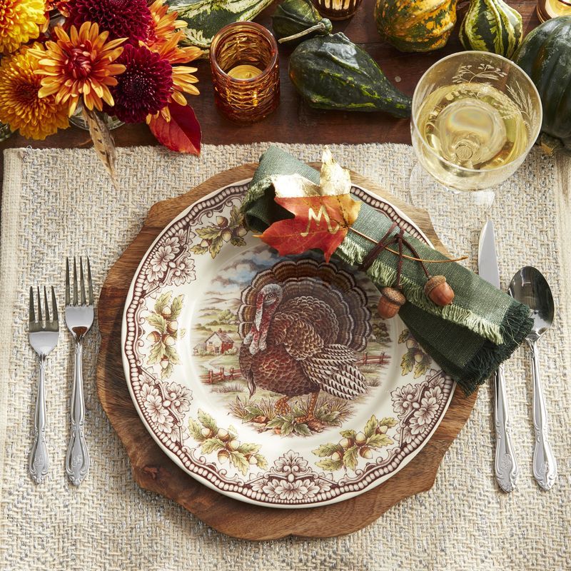 24 Pcs Thanksgiving Turkey Utensil Decor Fall Thanksgiving Cutlery Holder Set Fall Harvest Dinner Table Decoration Family Gathering Party Supplies