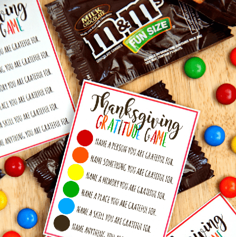 fun things to do on thanksgiving gratitude printable
