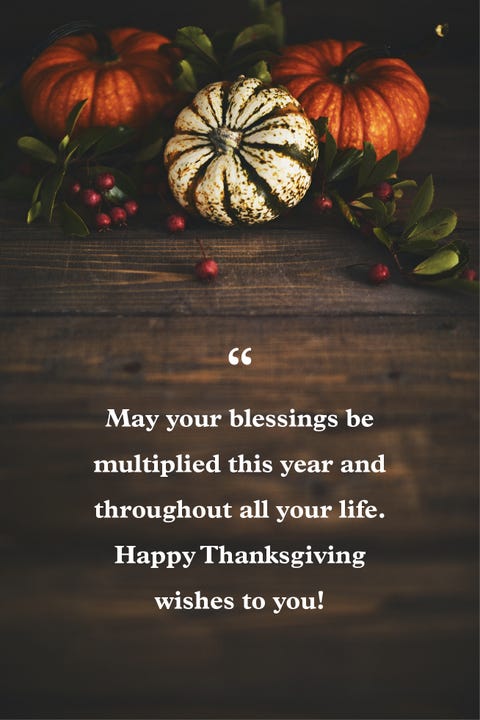 Official Thanks Giving Message