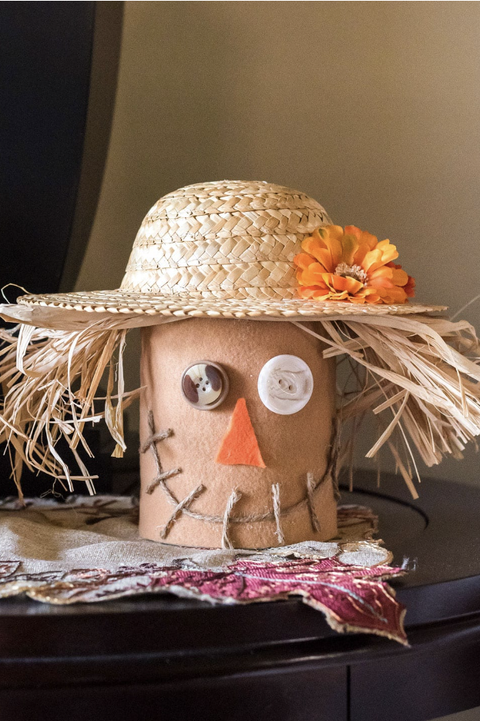 thanksgiving kids crafts coffee can scarecrow