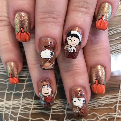 35 Best Thanksgiving Nails 2020 - Fall Nail Designs and Colors for ...