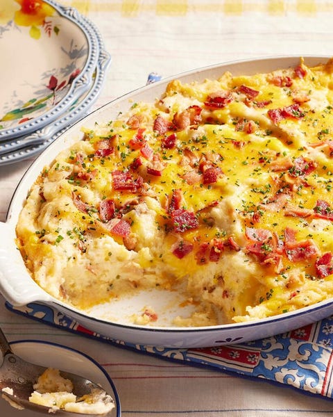 twice baked potato casserole with bacon