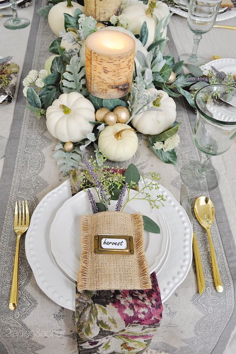 60 Thanksgiving Table Settings - Thanksgiving Tablescapes & Decoration ...
