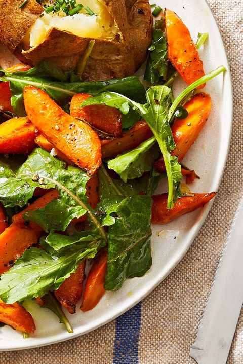 thanksgiving vegetable side dishes roasted carrots rosemary salad