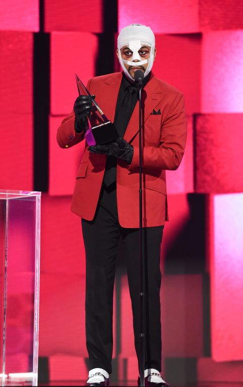 the weeknd in character previously﻿ at the 2020 american music awards
