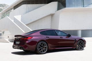 The Bmw M8 Gran Coupe Debuts In A Splendid Shade Of Purple The Bmw M8 Gran Coupe Debuts In A Splendid Shade Of Purple
