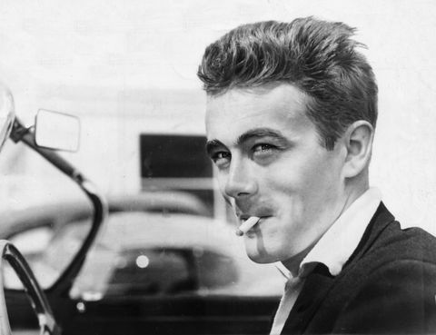 James Dean At The Wheel Of A Convertible