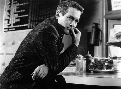 Paul Newman Leaning On A Table