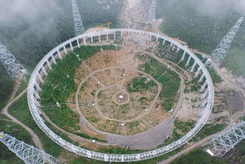 la Cina inizia ad assemblare il telescopio più grande del mondo