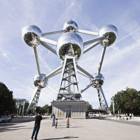 the atomium in parc des expositions in brussels