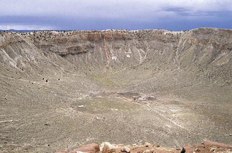 The Barringer Meteor Crater near Winslow