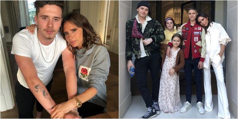 intimate funny photos pictures of the beckham family social media