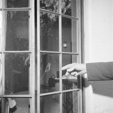 Marilyn Monroe's Broken Bedroom Window marilyn monroe's broken bedroom window