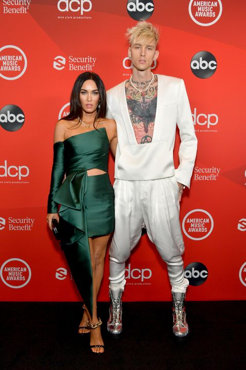 los angeles, california   november 22 l r in this image released on november 22, megan fox and machine gun kelly attend the 2020 american music awards at microsoft theater on november 22, 2020 in los angeles, california photo by emma mcintyre ama2020getty images for dcp