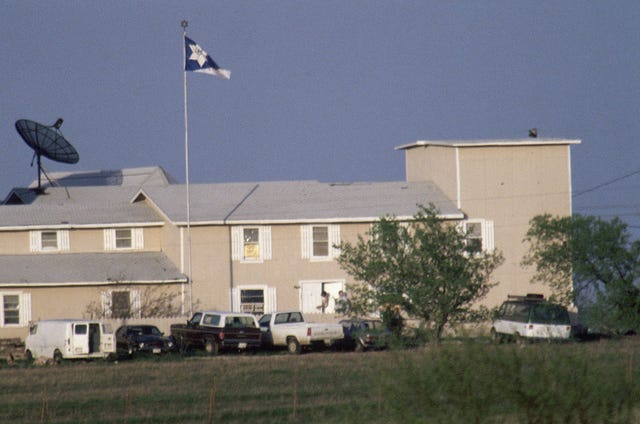 branch davidian compound tijdens standoff