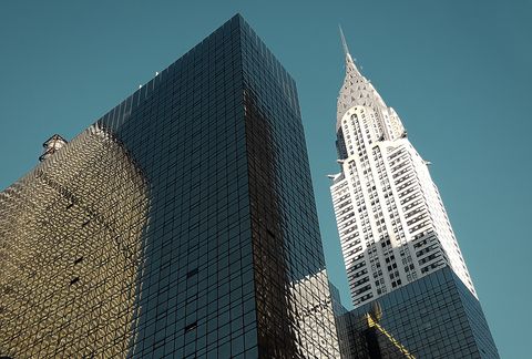 The Chrysler Building on the East Side of Midtown Manhattan in New York City, at the intersection of 42nd Street and Lexington Avenue. New York City, USA