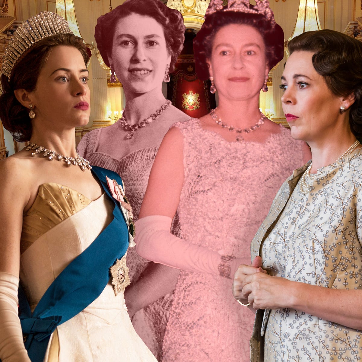 See Netflix's The Crown cast next to the real royals they play