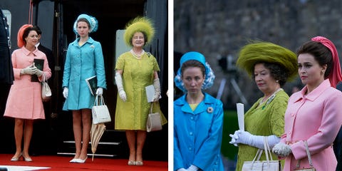 the crown princess margaret princess anne queen mother costumes