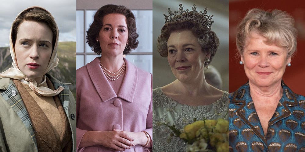 The Crown characters from season 1 to season 5