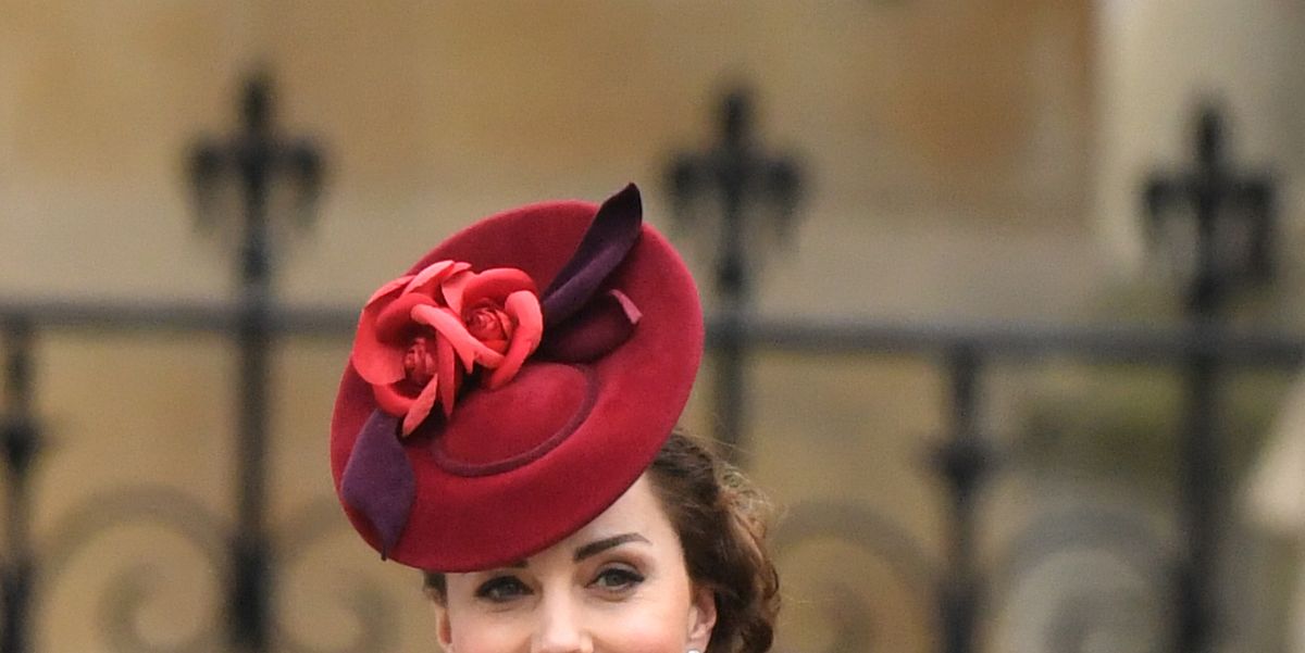 Kate Middleton Attends Commonwealth Day Service In Red Catherine Walker