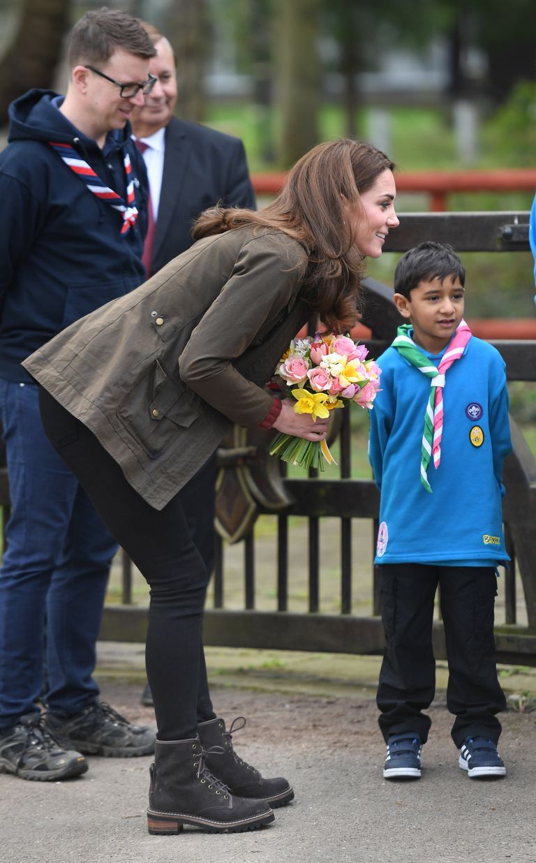 The Duchess of Cambridge visits Scouts' Headquarters.