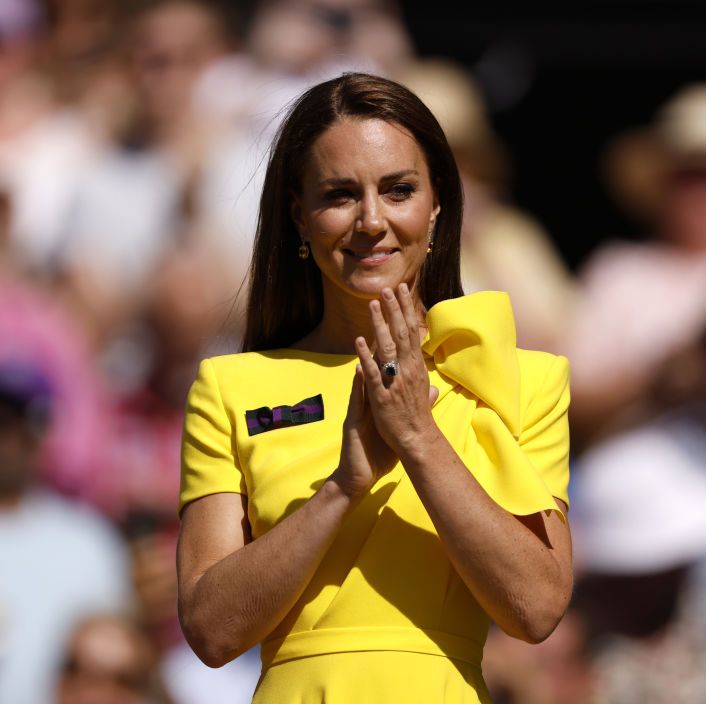 Kate Middleton Glows in Summer Yellow at the Wimbledon Women's Final