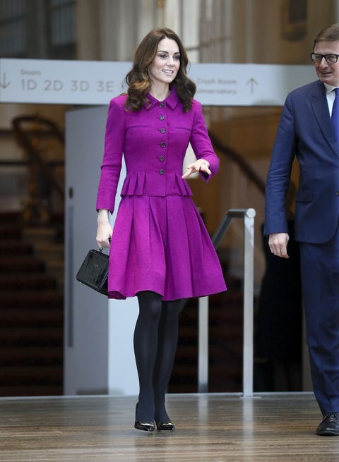 Kate Middleton Wears Oscar de la Renta Suit Dress to Meet Royal Opera ...