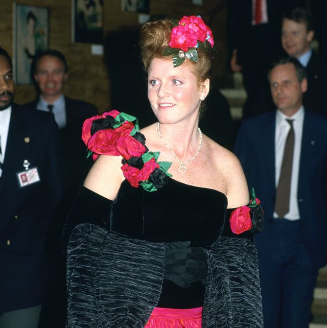 the duchess of york attending a fashion show at the music ce