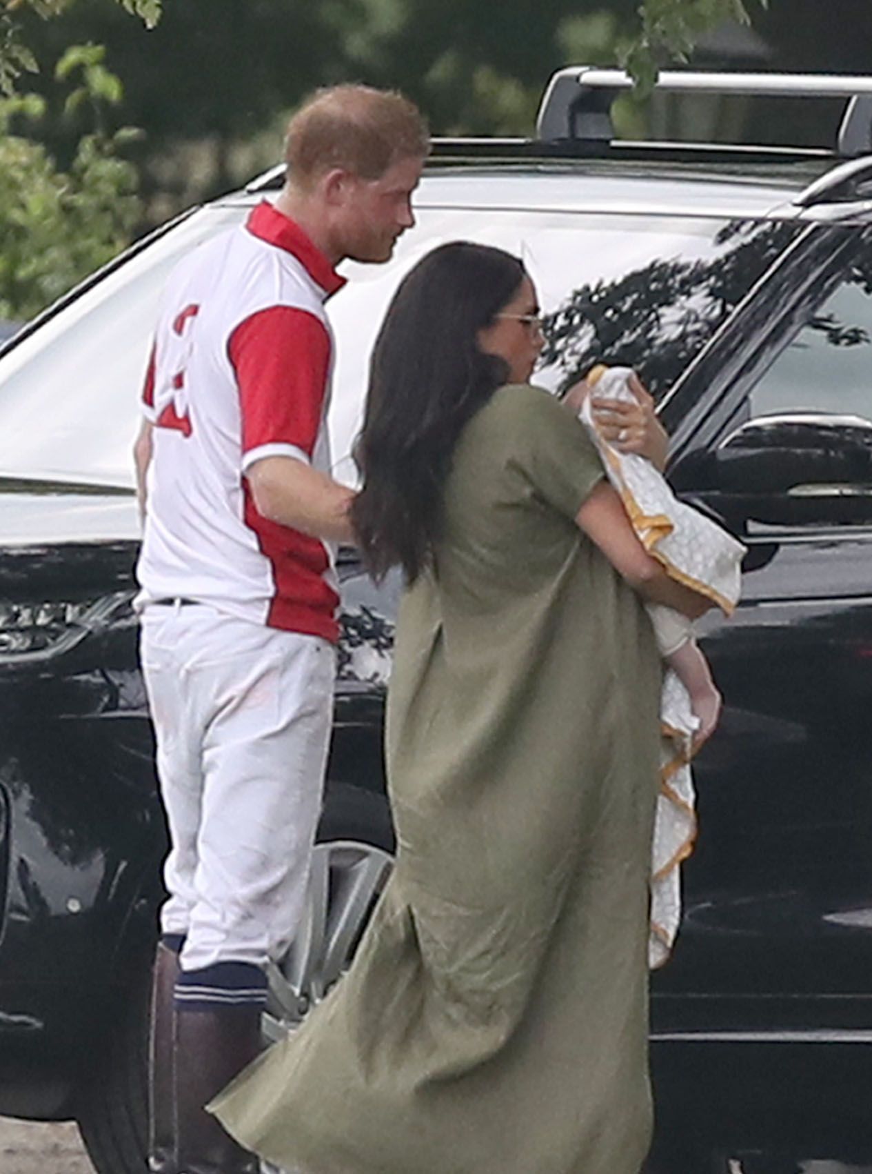 Image result for meghan and archie at polo match