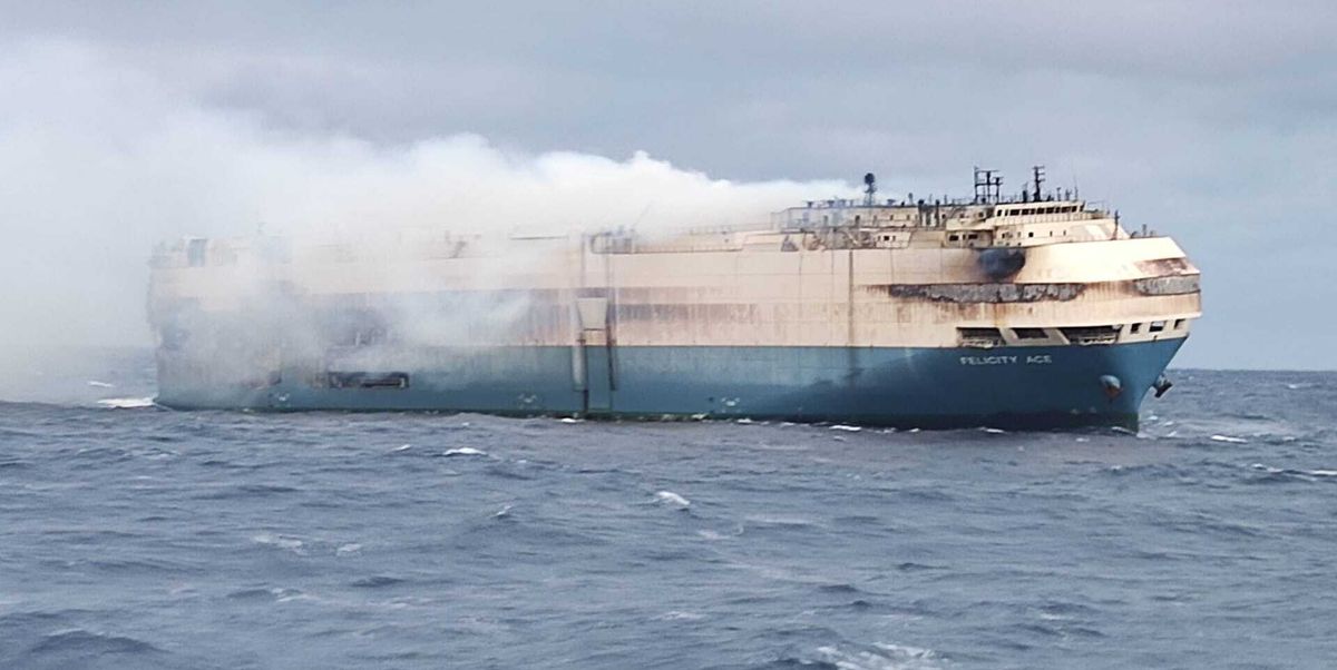 A shipping expert says there have been about 70 fires reported in the last five years on container ships, separate from vehicle vessels such as Felici