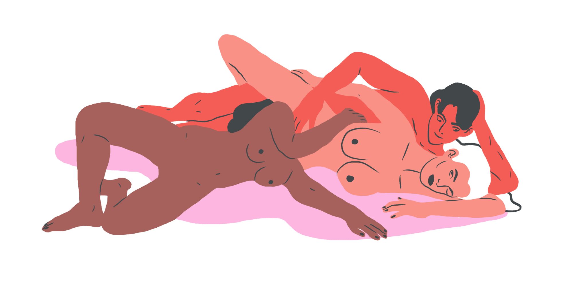 Animated three some sex positions