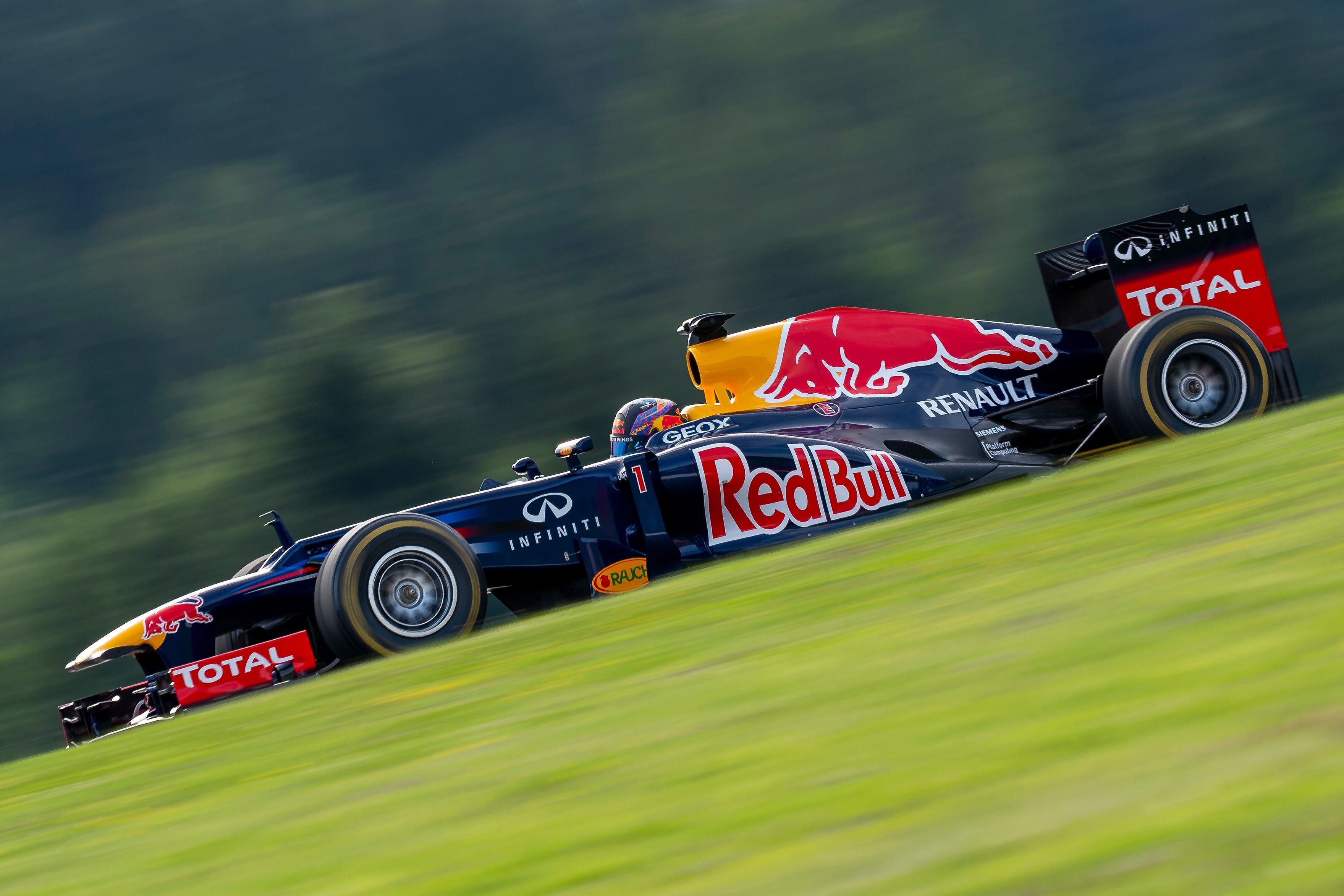 RB8 Catches Fire During Red Bull Show Run in Taiwan