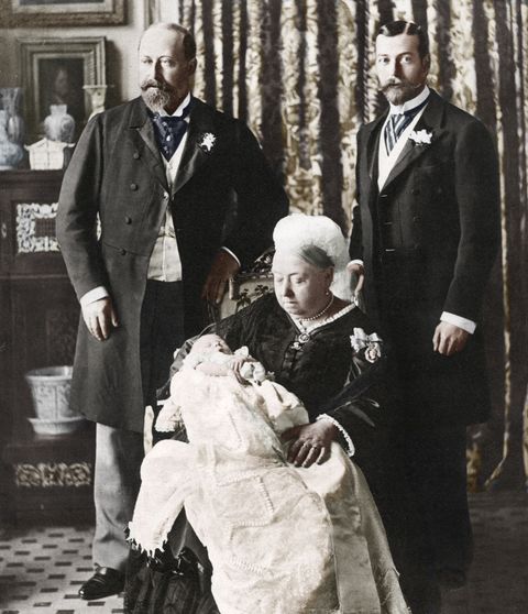 The future King Edward VIII's christening day, 16 July 1894.