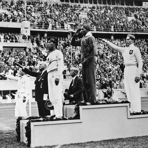 1936 olympic long jump medals ceremony