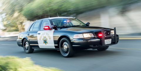 Land vehicle, Vehicle, Car, Police car, Ford crown victoria police interceptor, Ford crown victoria, Law enforcement, Full-size car, Ford, Police, 