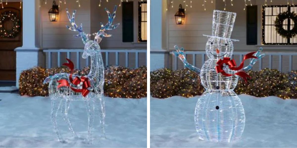 These Iridescent Decorations Will Give Your Lawn All The Shine It Needs This Christmas - How To Decorate Small Christmas Tree At Home Depot