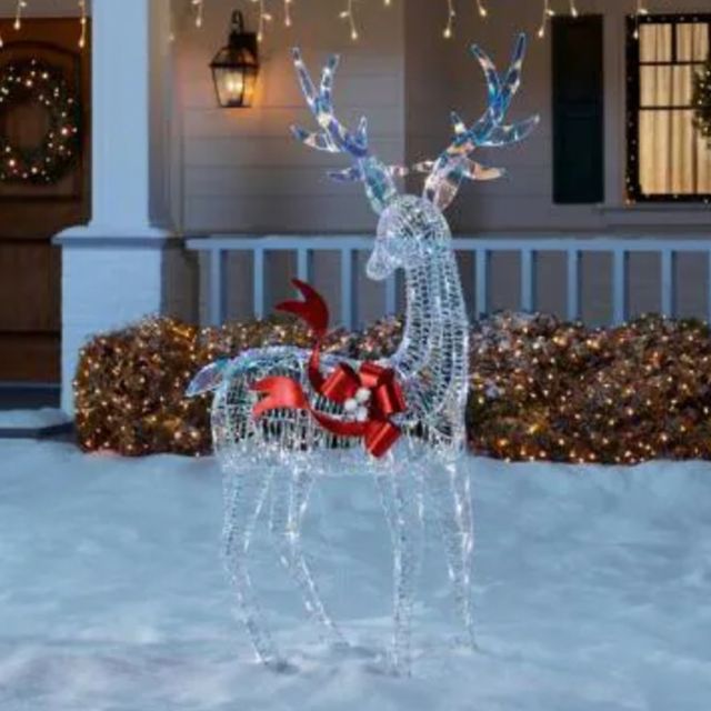 the home depot home accents holiday iridescent reindeer buck christmas decoration