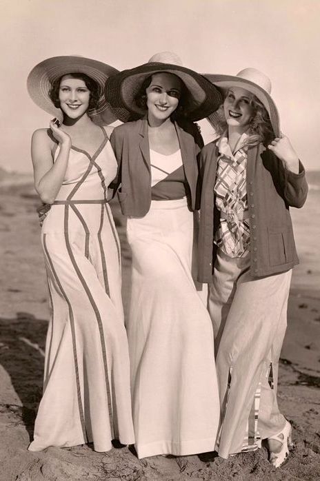 retro beach outfit