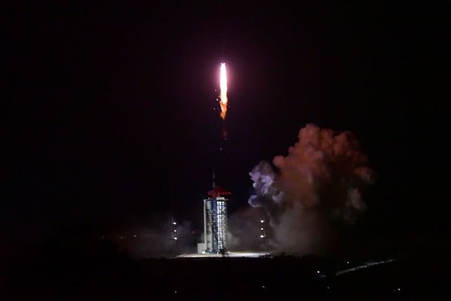 china launches first solar exploration satellite