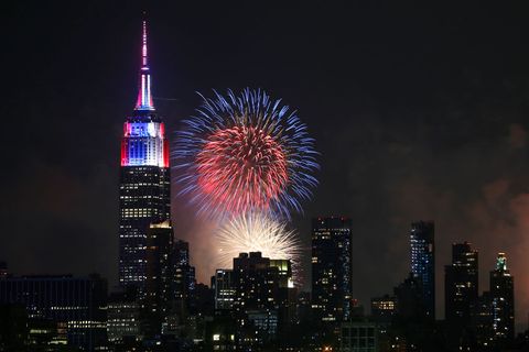 Fireworks Light Up The Skies Over New York On Independence Day