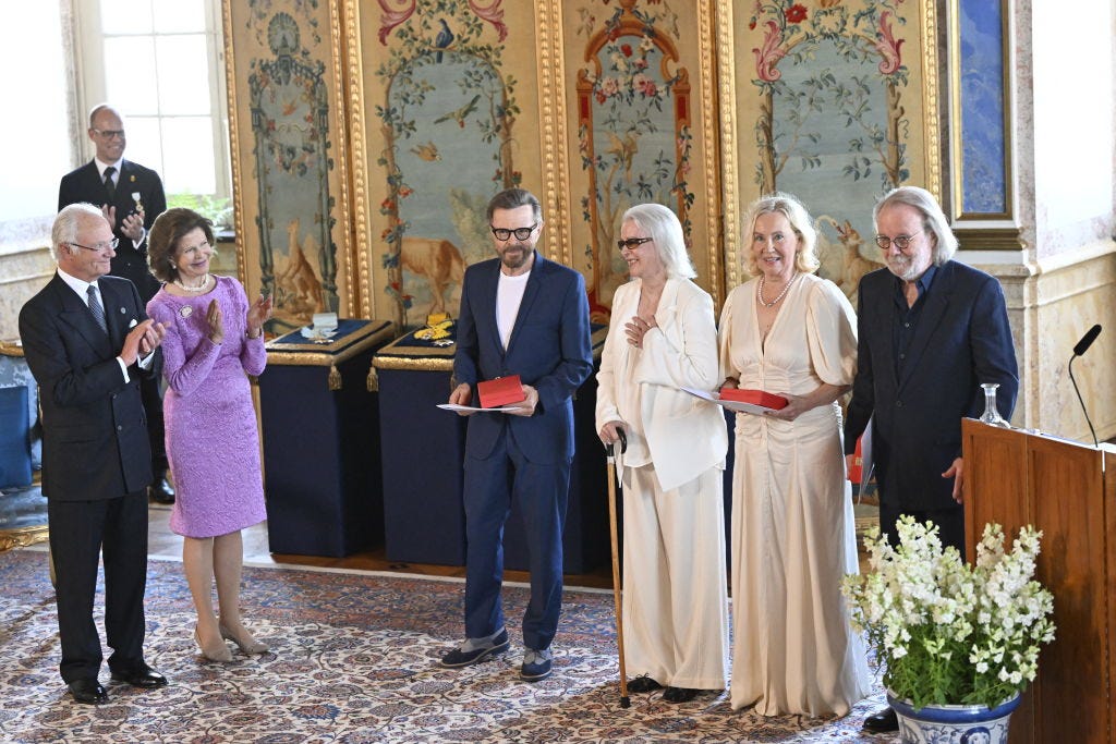 Swedish King and Queen Award ABBA a Knighthood