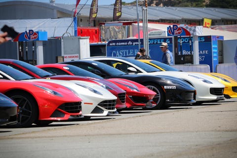 ferraris don t all live in collector garages some race and hard collector garages some race