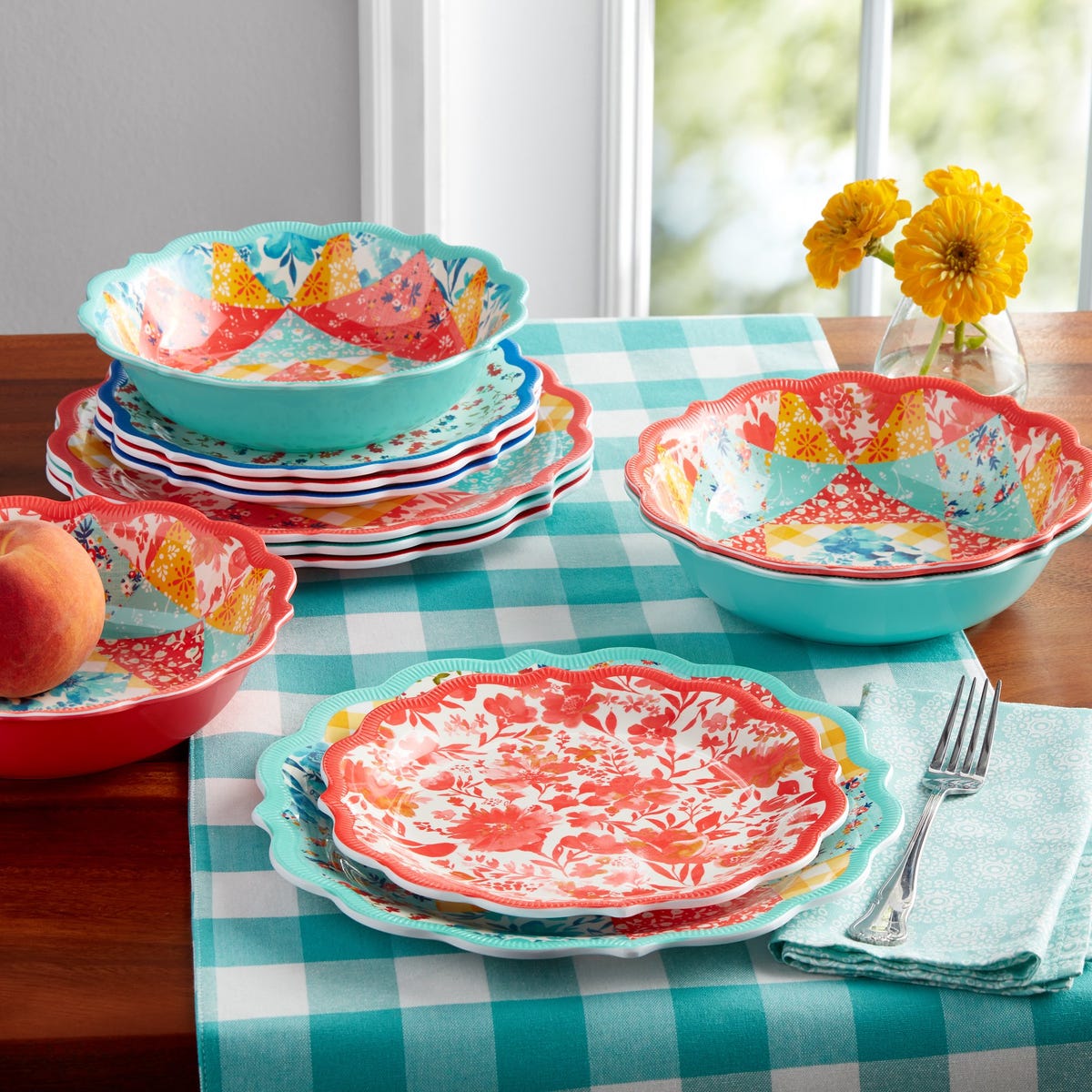 The Pioneer Woman Melamine Dinnerware Sets at Walmart