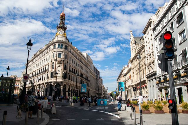 puerta del sol is now fully pedestrianized